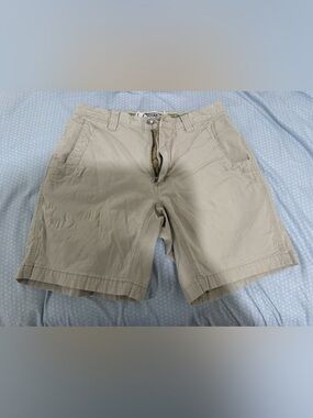 Mountain Khakis Tan Flat Front Chino Shorts 31x8